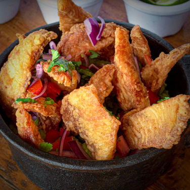 Chicharrón de Camaron El Flotante Restaurante