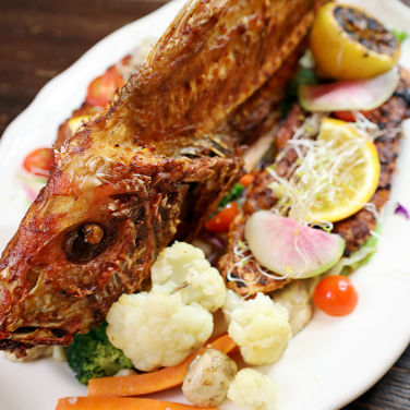 Pescado huachinango El Flotante Restaurante