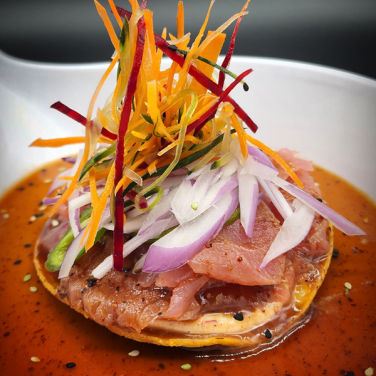 Tostada de Atún El Flotante Restaurante