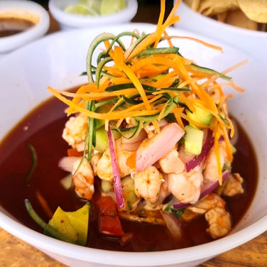 Tostada Camaron El Flotante Restaurante